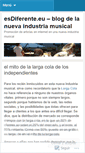 Mobile Screenshot of esdiferente.wordpress.com