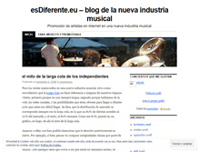 Tablet Screenshot of esdiferente.wordpress.com