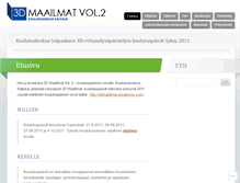 Tablet Screenshot of 3dmaailmat2.wordpress.com