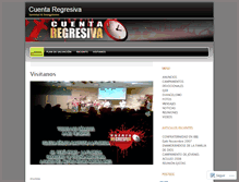 Tablet Screenshot of cuentaregresiva.wordpress.com