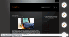 Desktop Screenshot of moralitycheck.wordpress.com