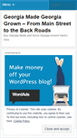 Mobile Screenshot of georgiamade.wordpress.com
