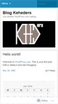 Mobile Screenshot of keheders.wordpress.com
