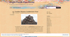 Desktop Screenshot of brightpurplerainboots.wordpress.com