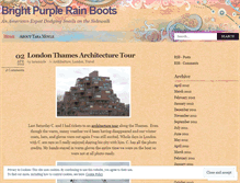 Tablet Screenshot of brightpurplerainboots.wordpress.com