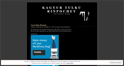 Desktop Screenshot of kagyurrinpochey.wordpress.com