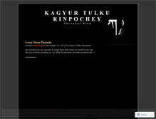 Tablet Screenshot of kagyurrinpochey.wordpress.com