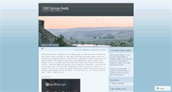 Desktop Screenshot of 1000springs.wordpress.com