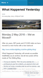 Mobile Screenshot of mgcyesterday.wordpress.com
