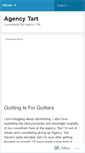 Mobile Screenshot of agencytart.wordpress.com