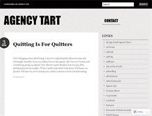 Tablet Screenshot of agencytart.wordpress.com