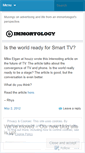 Mobile Screenshot of immortology.wordpress.com