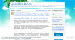 Desktop Screenshot of gunlukhavadurumu.wordpress.com