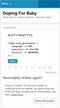 Mobile Screenshot of dopingforbaby.wordpress.com
