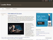 Tablet Screenshot of lusakanews.wordpress.com