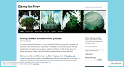Desktop Screenshot of disneyforfive.wordpress.com