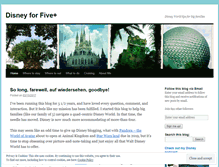 Tablet Screenshot of disneyforfive.wordpress.com