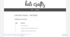Desktop Screenshot of katicrafts.wordpress.com