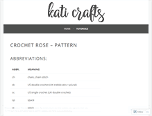 Tablet Screenshot of katicrafts.wordpress.com