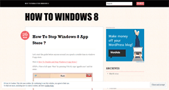 Desktop Screenshot of howtowindows8.wordpress.com
