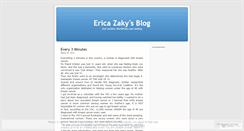 Desktop Screenshot of ericazaky.wordpress.com