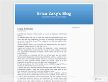 Tablet Screenshot of ericazaky.wordpress.com