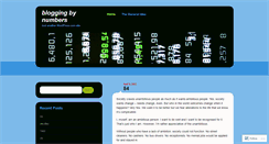 Desktop Screenshot of bloggingbynumbers.wordpress.com