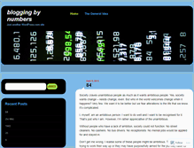 Tablet Screenshot of bloggingbynumbers.wordpress.com