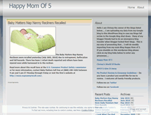 Tablet Screenshot of happymomof5.wordpress.com