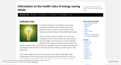 Desktop Screenshot of lowenergylampsinfo.wordpress.com
