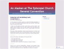 Tablet Screenshot of alaskanepiscopalian.wordpress.com