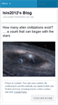 Mobile Screenshot of isis2012.wordpress.com