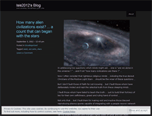 Tablet Screenshot of isis2012.wordpress.com