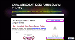 Desktop Screenshot of caramengobatikistarahimsampaituntas.wordpress.com