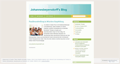 Desktop Screenshot of johannesbeyersdorff.wordpress.com
