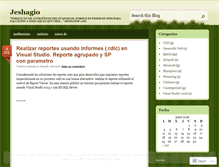 Tablet Screenshot of jeshagio.wordpress.com