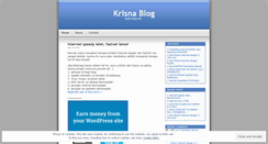 Desktop Screenshot of krisnablog.wordpress.com