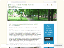 Tablet Screenshot of gmcmodelun.wordpress.com