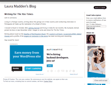 Tablet Screenshot of lauramadden.wordpress.com