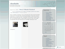 Tablet Screenshot of closeknits.wordpress.com