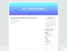 Tablet Screenshot of mrprairie.wordpress.com