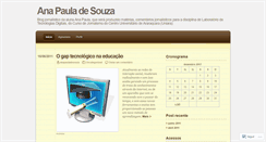 Desktop Screenshot of anapauladesouza.wordpress.com