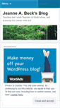 Mobile Screenshot of jeanneabeck.wordpress.com