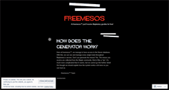 Desktop Screenshot of freemesos.wordpress.com