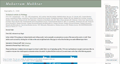 Desktop Screenshot of mukarrammukhtar.wordpress.com