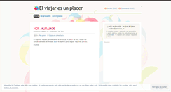 Desktop Screenshot of elviajaresunplacer.wordpress.com