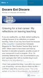 Mobile Screenshot of docereestdiscere.wordpress.com