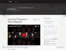 Tablet Screenshot of jeshii117.wordpress.com
