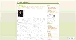 Desktop Screenshot of notshynow.wordpress.com