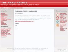 Tablet Screenshot of dirtyhandprints.wordpress.com